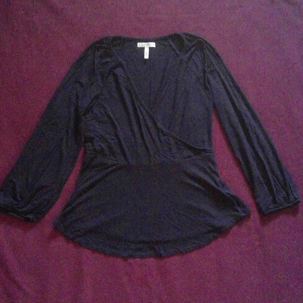 Old Navy Small Black Long Sleeve Blouse